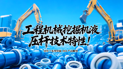 軸用Y型密封圈R08產(chǎn)品案例丨工程機(jī)械挖掘機(jī)液壓桿技術(shù)特性！