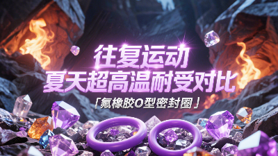 氟橡膠O型密封圈 ? 往復(fù)運動夏天超高溫耐受對比！?