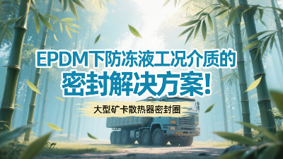 大型礦卡散熱器密封圈 ? EPDM下防凍液工況介質(zhì)的密封解決方案！