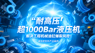 耐高壓?：超1000Bar液壓密封圈，解決工程機(jī)械油缸爆裂風(fēng)險(xiǎn)！