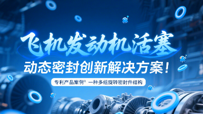 專利產(chǎn)品案例 ? 一種多組旋轉(zhuǎn)密封圈結(jié)構(gòu)：飛機發(fā)動機活塞動態(tài)密封創(chuàng)新解決方案！