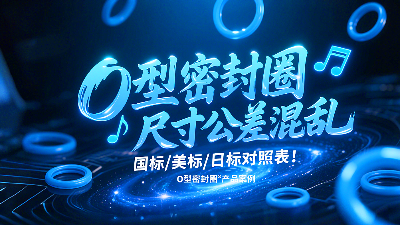 <i style='color:red'>o型密封圈</i>尺寸公差混亂？國標/美標/日標對照表！